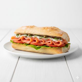 Bocadillo de salmón