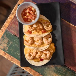 Tacos Alambre de camarón (3 uds.)