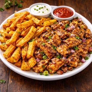 Yam Chips (With Grilled Chicken)