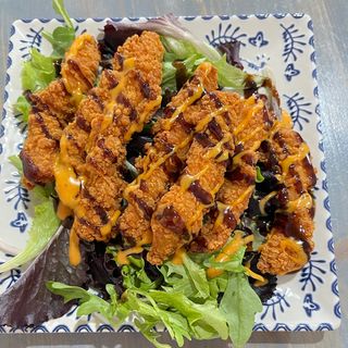 tiras de pollo rebozado 5unidades