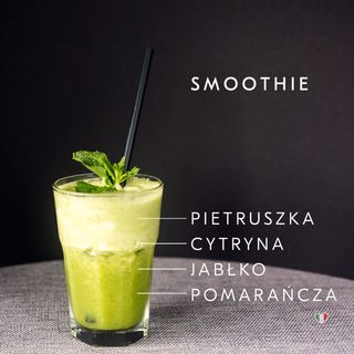 Smoothie Pietruszka, cytryna, jabłko, pomarańcza 350ml