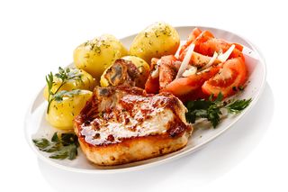 Schab grillowany z cebulką 130 gr (KETO)