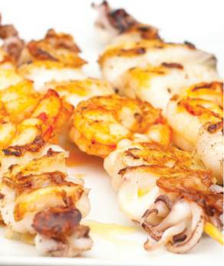 Ražnjići gambori i lignje 400g