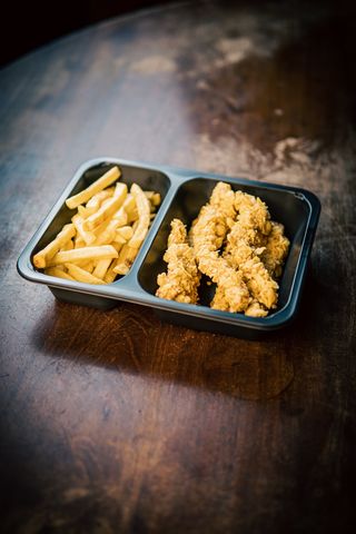 Gujoane de pui cu cartofi