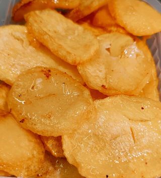 Patatas   Asadas con el aceite del pollo(Ración) 