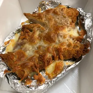 Patata Asada De Pollo Y Queso