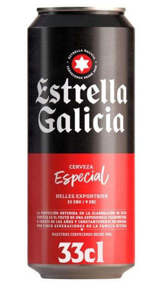 Cerveza Estrella Galicia lata (330 ml.)