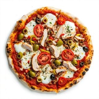 Pizza  kebab mediana con bebida lata gratis