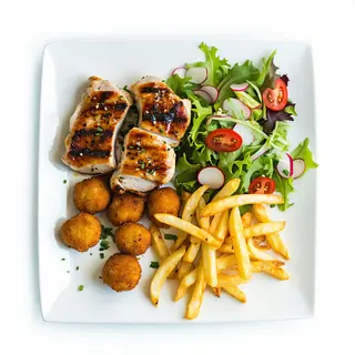 Plato De Trasero De Pollo Asado