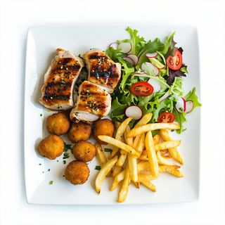 Plato De Trasero De Pollo Asado