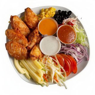 Alitas De Pollo Fritas (6 Uds.)