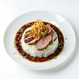 Bento de pato asado crujiente