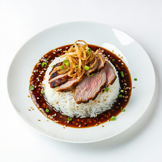 Bento de pato asado crujiente