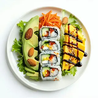 Sushi burrito vegan