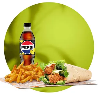 Lime&Jalapeno Chicken Wrap Large Meal