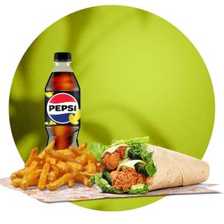 Lime&Jalapeno Chicken Wrap Large Meal