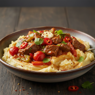 Vita picanta cu piure