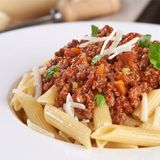Penne Bolognese.