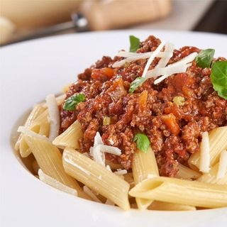 Penne Bolognese.
