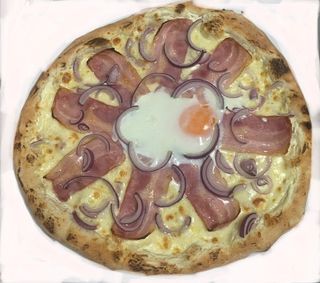 Pizza Carbonara (30 Cm. A 33 Cm. Aprox.)