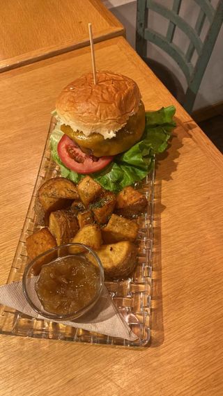 Hamburguesa carne de buey.