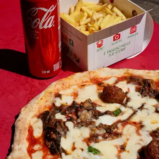 Menù Pizza Piovono polpette