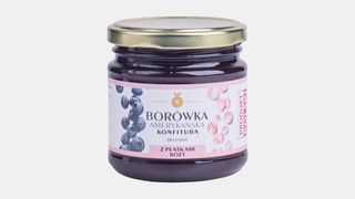 Konfitura z borówki amerykańskiej z płatkami róży 220 g