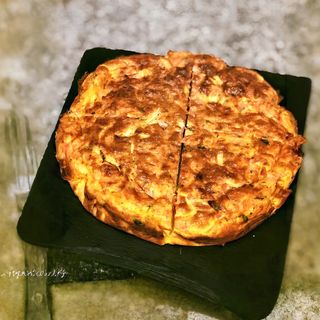 Omolete com Salada De Legumes