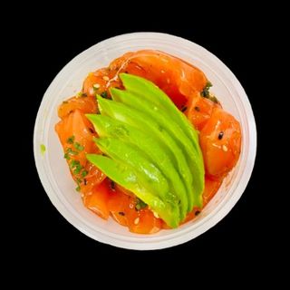 Arroz de Sushi com Kimuchi de Salmão e Abacate