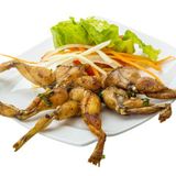 Жабешки бутчета със зеленчуци