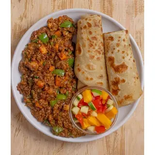2 Pieces of Chapati & Minced beef