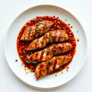 54c. Pollo con salsa piccante