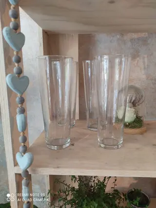 1 Jarrón De Cristal
