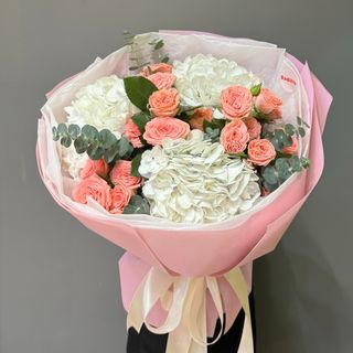 Цветы/Букет "Розовый рассвет"