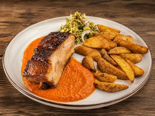 ღორის ნეკნები მეგრული აჯიკით / Slow-Smoked Pork Ribs with Megrelian Adjika