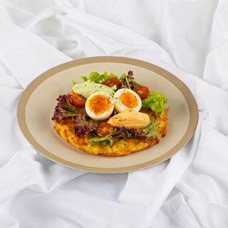 Дерун з зеленим мусом