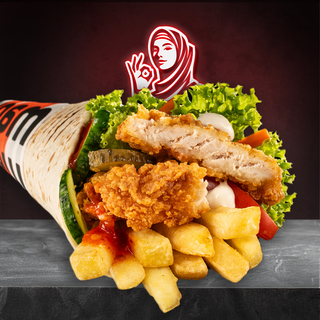 Snițel crocant lipie mare