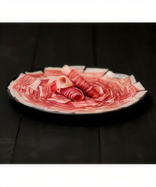 Jamón ibérico cortado a cuchillo (ración)