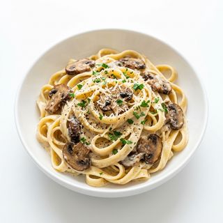 Alfredo Mushroom Fettuccine