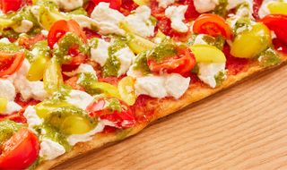 Ricotta, Pesto e Pomodori Gialli e Rossi