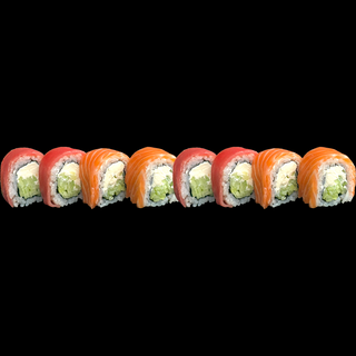 Salmon & tuna mixed rolls