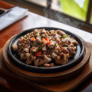 Sizzling sisig