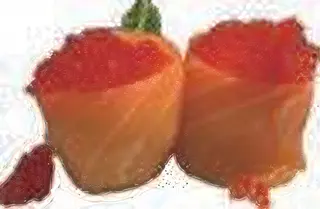 Gunkan  salmon tobiko - 2 pezzi