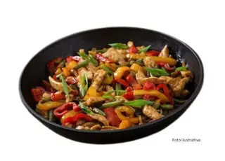 pollo con verduras