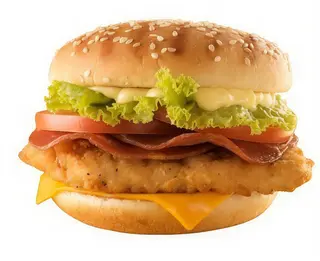 Menú hamburguesa de pollo campero