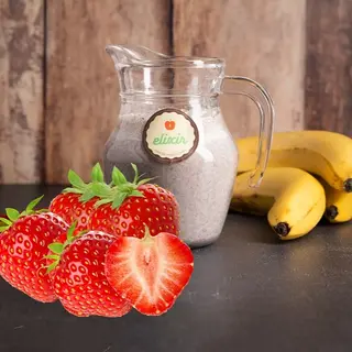 Milkshake cu capsuni, banana si lapte