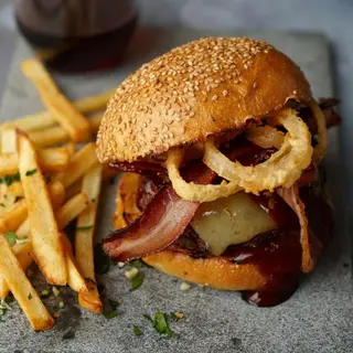 Onion ring burger - menù