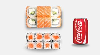 ფილადელფია კლასიკი+სიაკე მაკი+კოკა კოლა 150 მლ