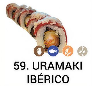55. Uramaki Ibérico (8 Uds.)