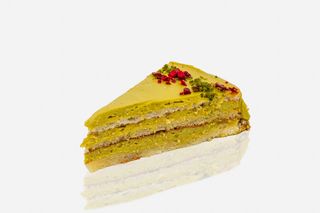 Porcion Tarta De Pistacho Sin Gluten